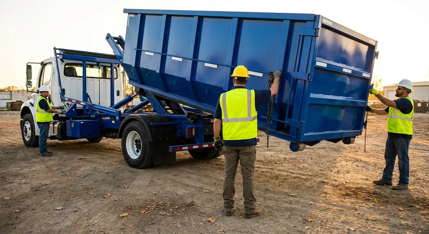 Commercial debris containment dumpster in Chandler, AZ