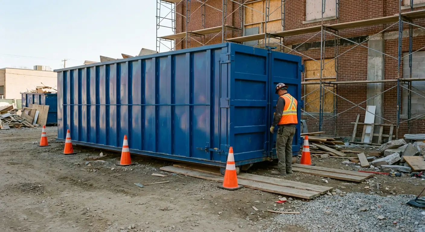 Safety inspection of dumpster placement site in Chandler, AZ