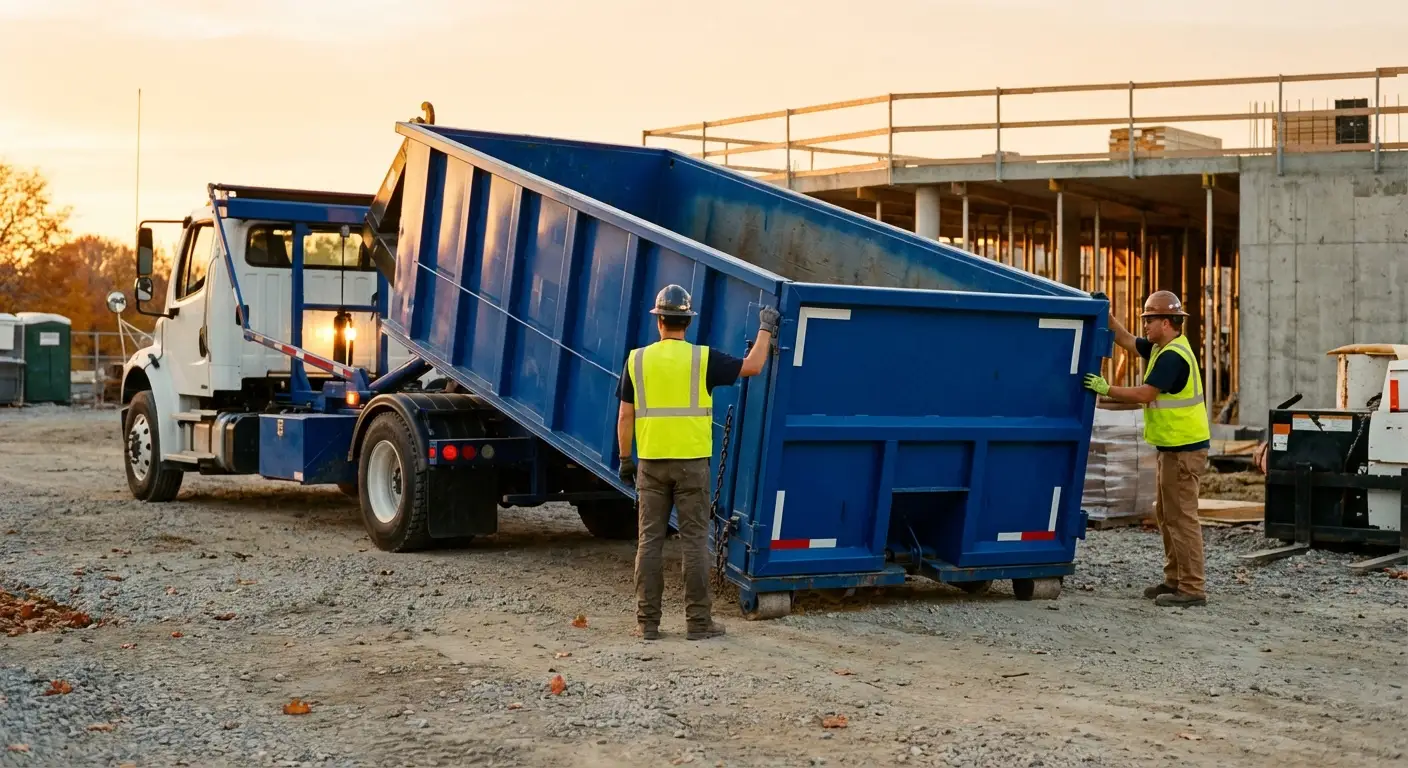 Commercial dumpster rental delivery in Chandler, AZ