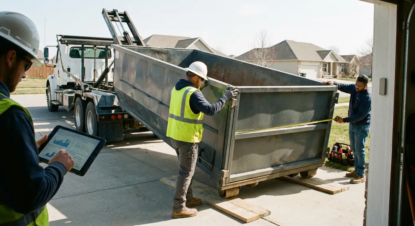 Roll-off dumpster dimensions and capacity guide in Chandler, AZ