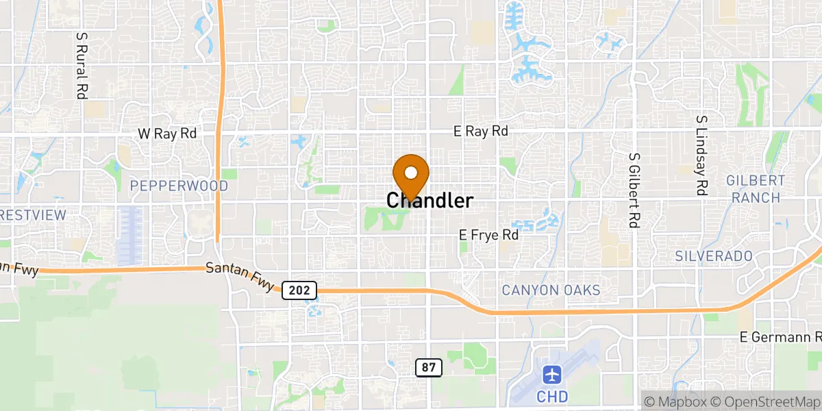 neighborhood map in Chandler, AZ